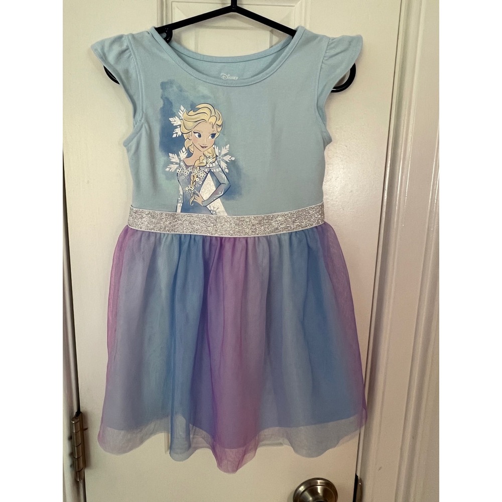 Disney Frozen Elsa Dress Jumping Beans Blue Purple Tulle Tutu Girls Size 2T